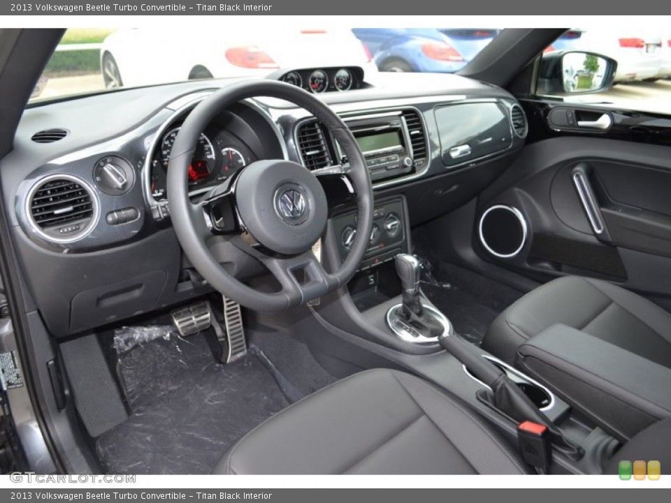 Titan Black Interior Prime Interior for the 2013 Volkswagen Beetle Turbo Convertible #81244163