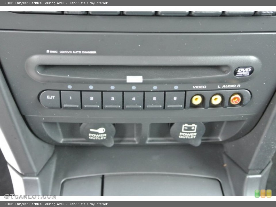 Dark Slate Gray Interior Controls for the 2006 Chrysler Pacifica Touring AWD #81244277