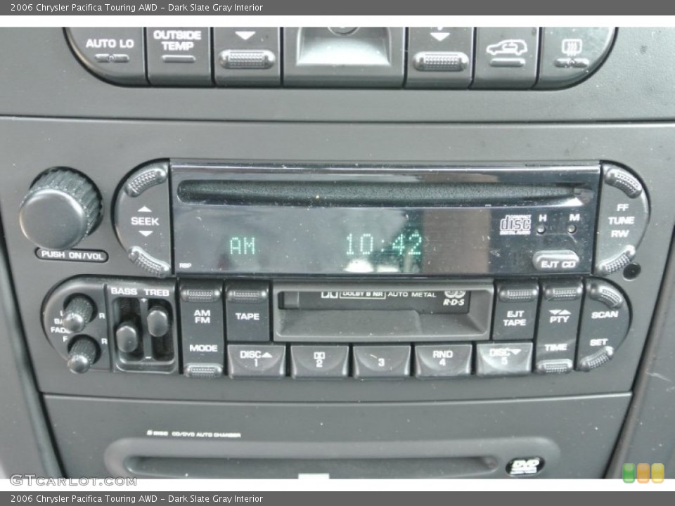 Dark Slate Gray Interior Audio System for the 2006 Chrysler Pacifica Touring AWD #81244289
