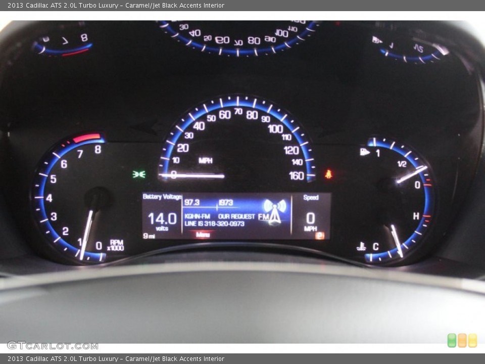 Caramel/Jet Black Accents Interior Gauges for the 2013 Cadillac ATS 2.0L Turbo Luxury #81244708