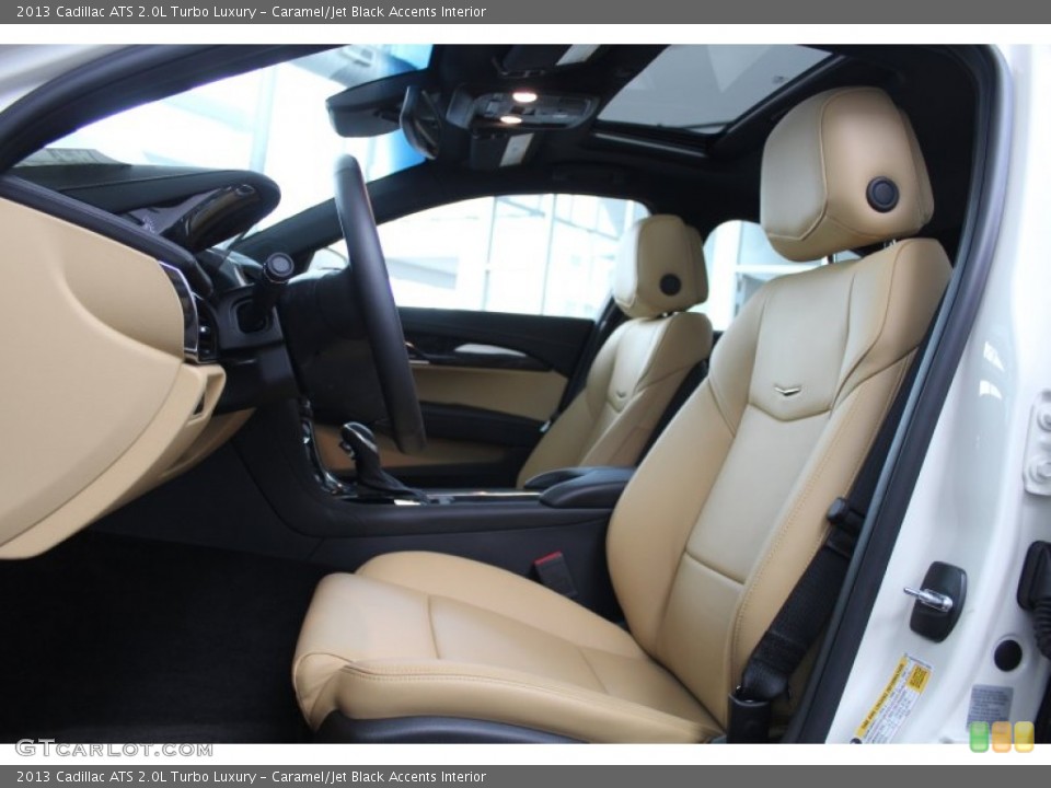 Caramel/Jet Black Accents Interior Front Seat for the 2013 Cadillac ATS 2.0L Turbo Luxury #81244753
