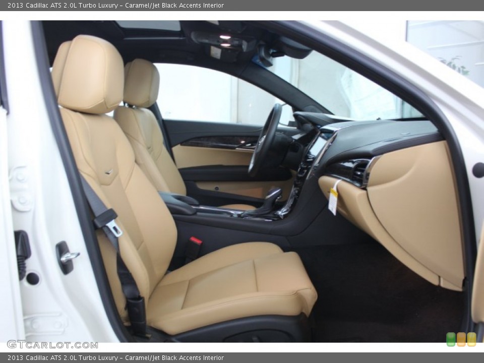 Caramel/Jet Black Accents Interior Front Seat for the 2013 Cadillac ATS 2.0L Turbo Luxury #81244771
