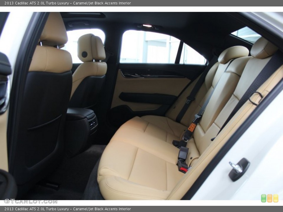 Caramel/Jet Black Accents Interior Rear Seat for the 2013 Cadillac ATS 2.0L Turbo Luxury #81244785