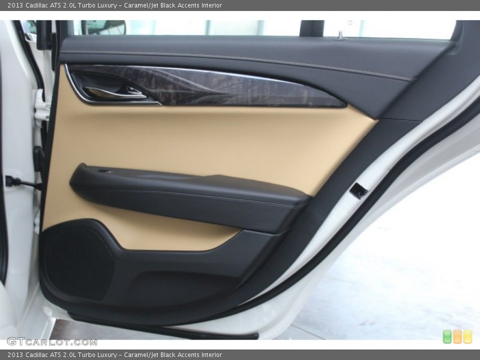 Caramel/Jet Black Accents Interior Door Panel for the 2013 Cadillac ATS 2.0L Turbo Luxury #81244792