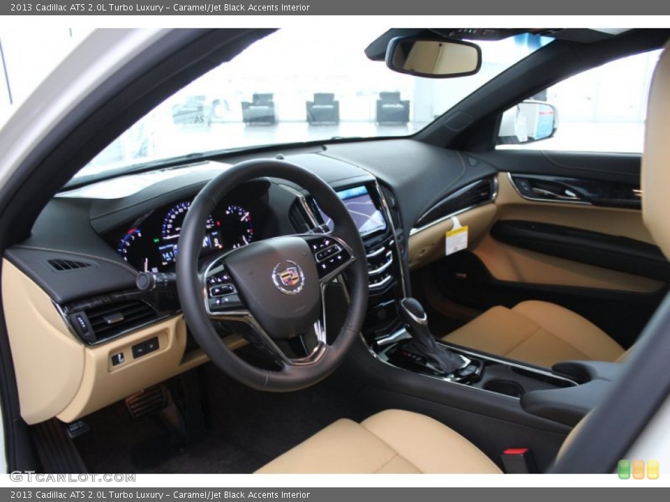 Caramel/Jet Black Accents Interior Photo for the 2013 Cadillac ATS 2.0L Turbo Luxury #81244852