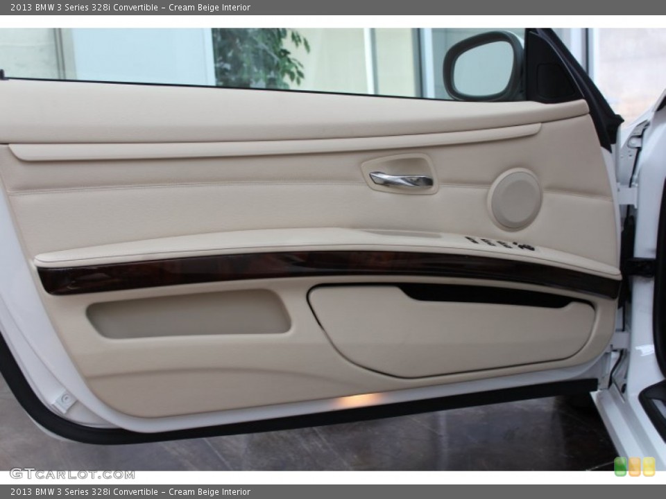 Cream Beige Interior Door Panel for the 2013 BMW 3 Series 328i Convertible #81245142