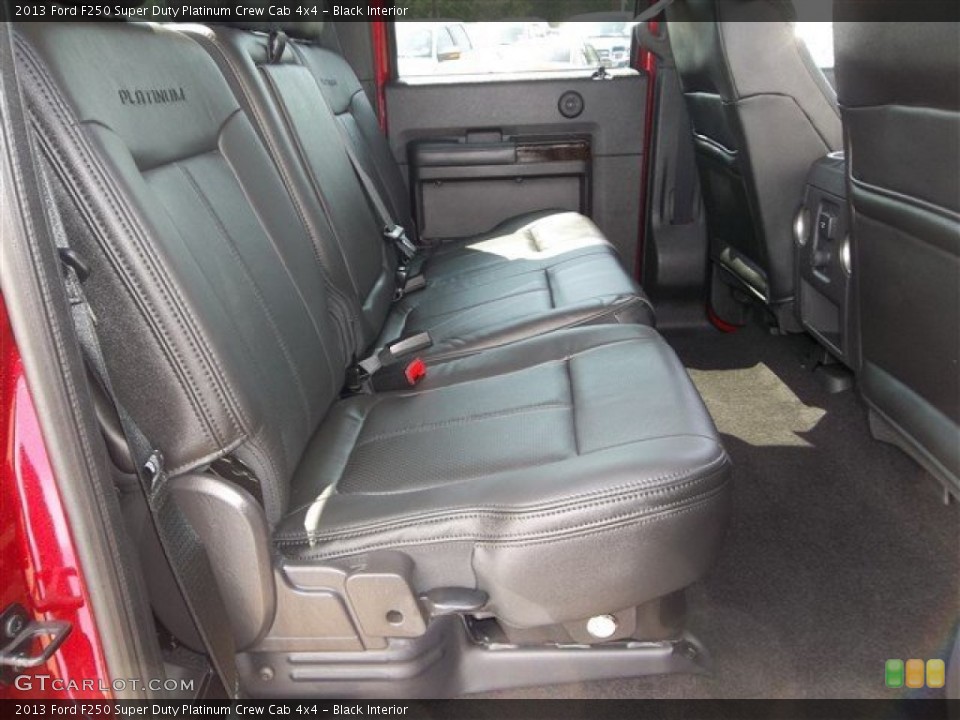 Black Interior Rear Seat for the 2013 Ford F250 Super Duty Platinum Crew Cab 4x4 #81246760