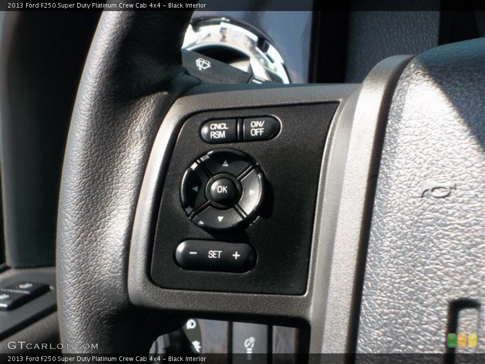 Black Interior Controls for the 2013 Ford F250 Super Duty Platinum Crew Cab 4x4 #81247013