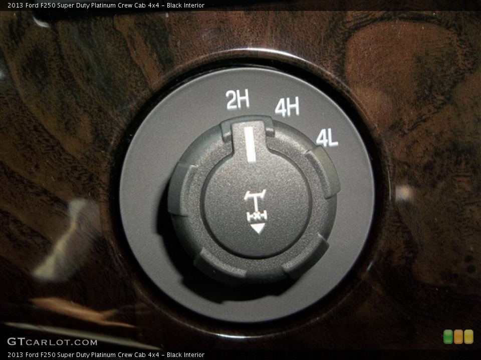 Black Interior Controls for the 2013 Ford F250 Super Duty Platinum Crew Cab 4x4 #81247459