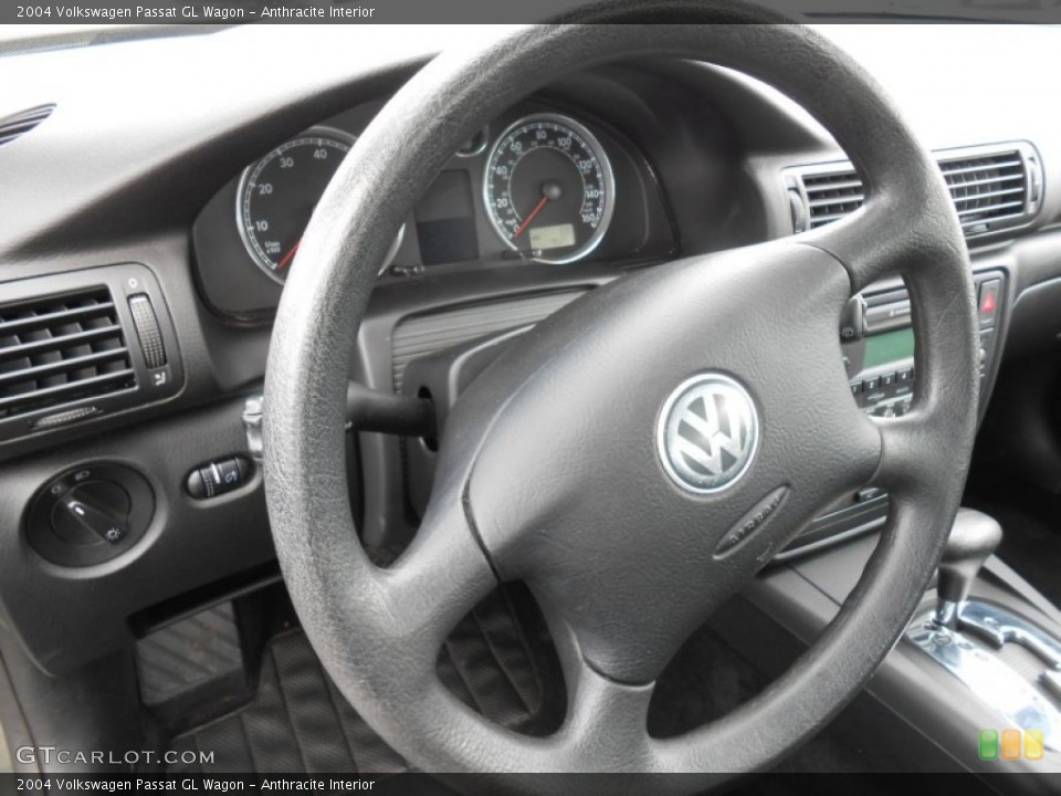 Anthracite Interior Steering Wheel for the 2004 Volkswagen Passat GL Wagon #81247492