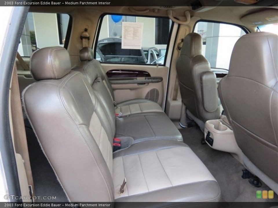 Medium Parchment Interior Rear Seat for the 2003 Ford Excursion Eddie Bauer #81249043