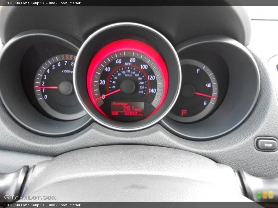 Black Sport Interior Gauges for the 2010 Kia Forte Koup SX #81250813