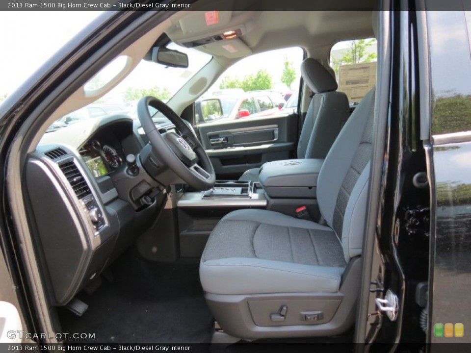 Black/Diesel Gray Interior Photo for the 2013 Ram 1500 Big Horn Crew Cab #81253856