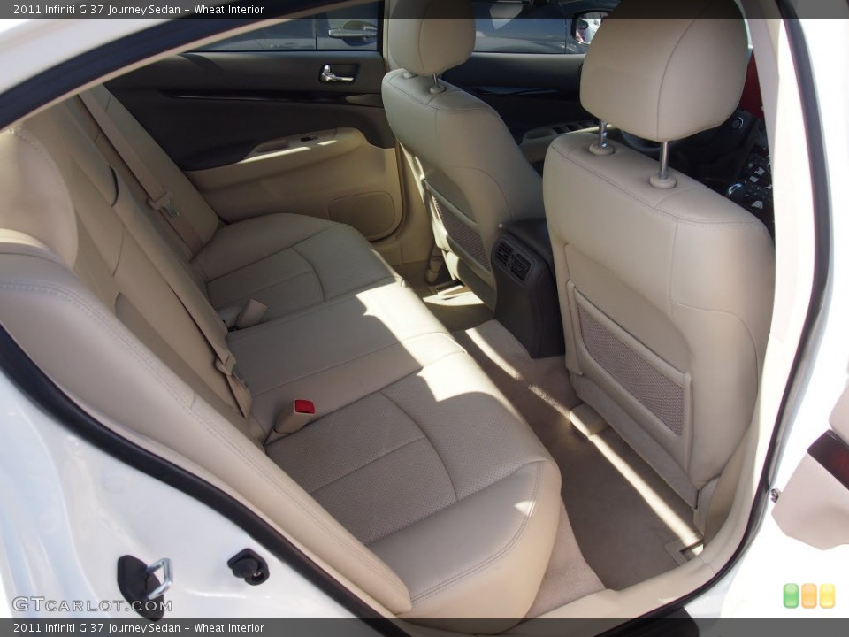 Wheat Interior Rear Seat for the 2011 Infiniti G 37 Journey Sedan #81254596