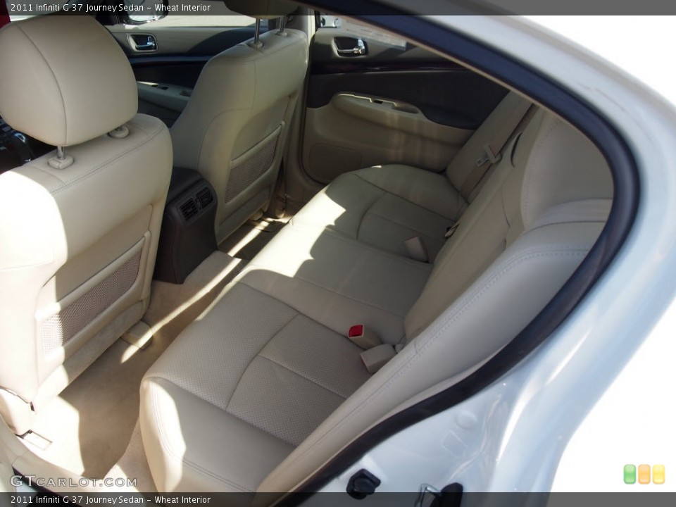Wheat Interior Rear Seat for the 2011 Infiniti G 37 Journey Sedan #81254692