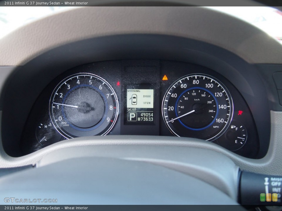 Wheat Interior Gauges for the 2011 Infiniti G 37 Journey Sedan #81254797