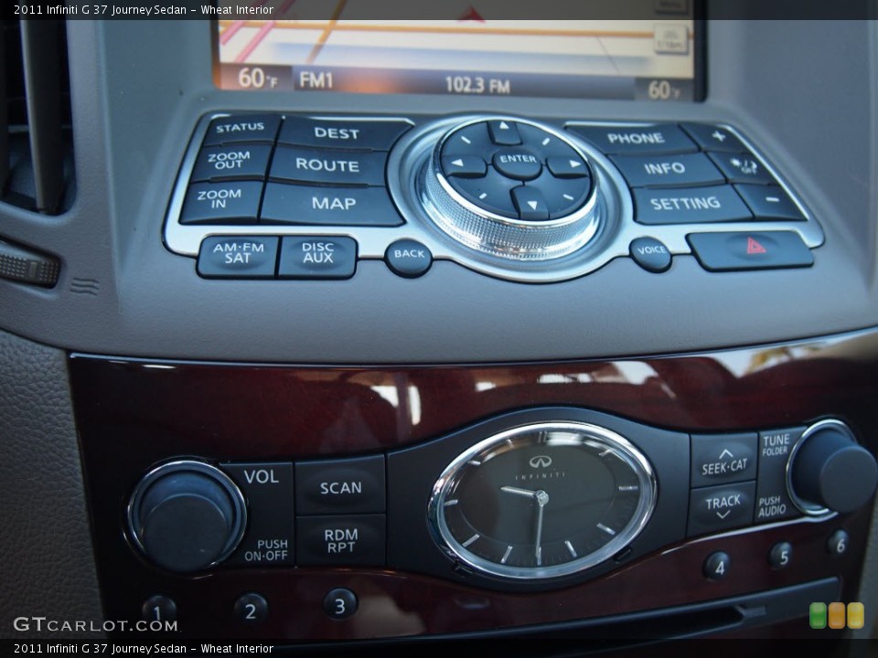 Wheat Interior Controls for the 2011 Infiniti G 37 Journey Sedan #81254920