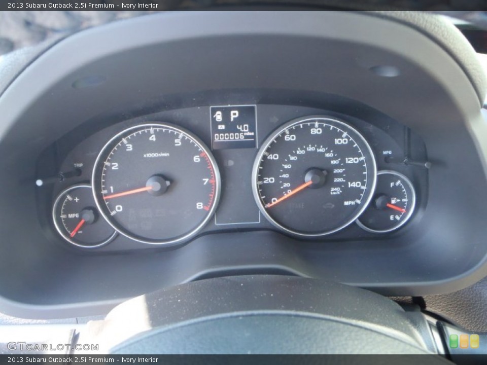 Ivory Interior Gauges for the 2013 Subaru Outback 2.5i Premium #81255882