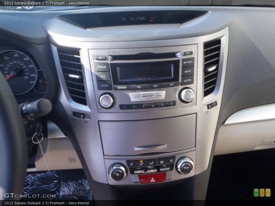 Ivory Interior Controls for the 2013 Subaru Outback 2.5i Premium #81255905
