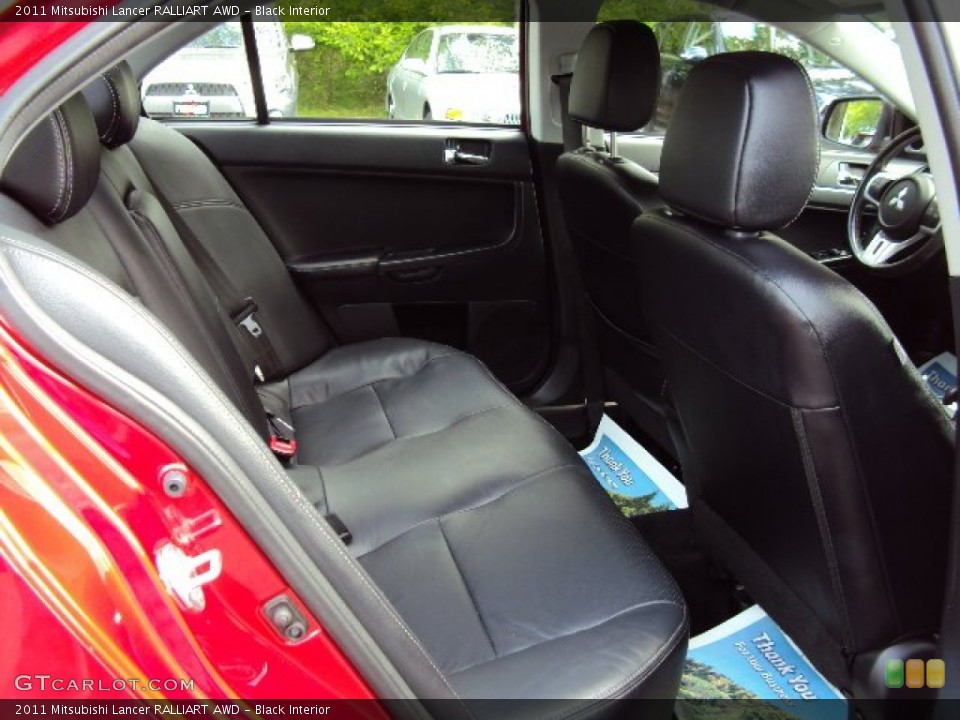 Black Interior Rear Seat for the 2011 Mitsubishi Lancer RALLIART AWD #81255955