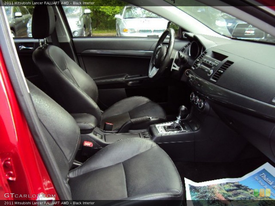 Black Interior Front Seat for the 2011 Mitsubishi Lancer RALLIART AWD #81256000