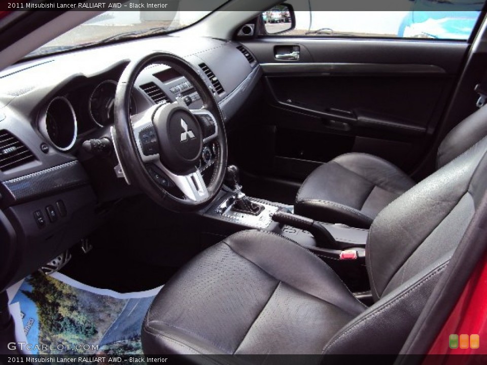 Black Interior Photo for the 2011 Mitsubishi Lancer RALLIART AWD #81256144