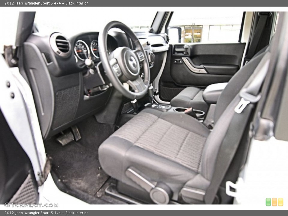 Black Interior Photo for the 2012 Jeep Wrangler Sport S 4x4 #81256219