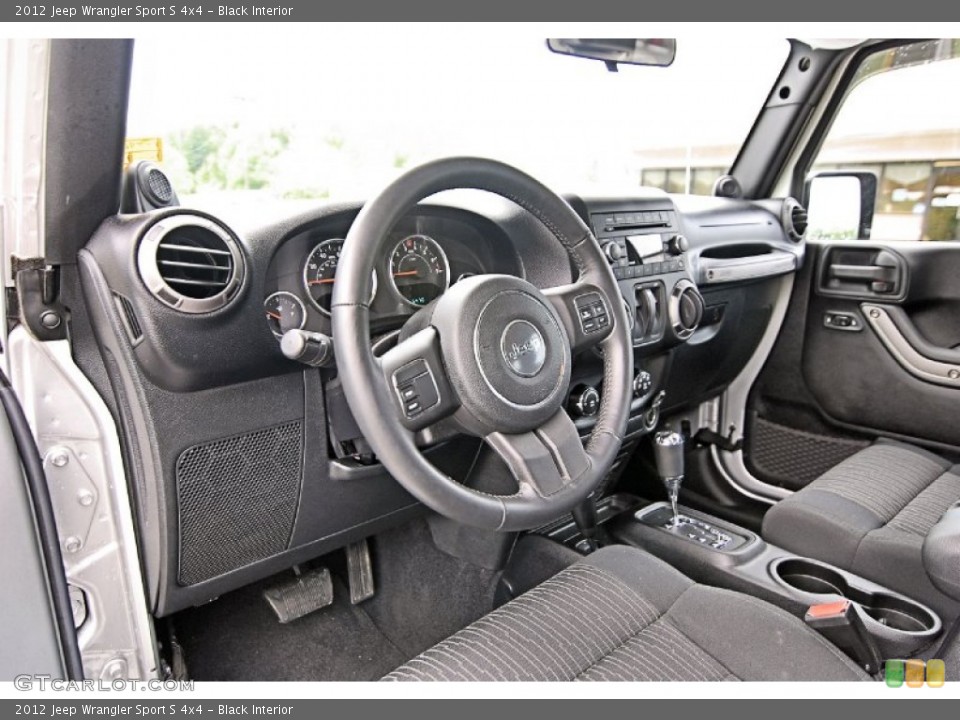 Black Interior Dashboard for the 2012 Jeep Wrangler Sport S 4x4 #81256246