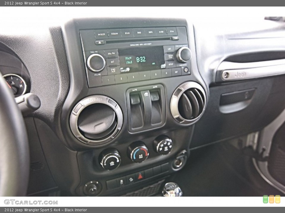 Black Interior Controls for the 2012 Jeep Wrangler Sport S 4x4 #81256268