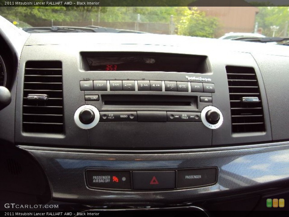 Black Interior Audio System for the 2011 Mitsubishi Lancer RALLIART AWD #81256279