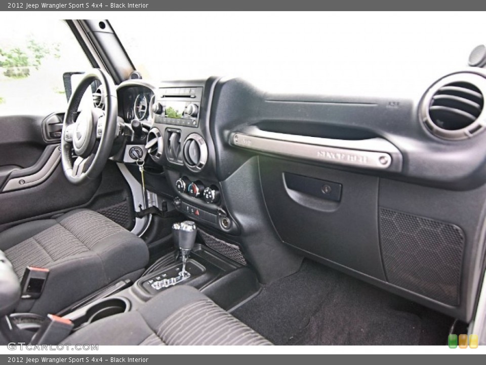 Black Interior Dashboard for the 2012 Jeep Wrangler Sport S 4x4 #81256384