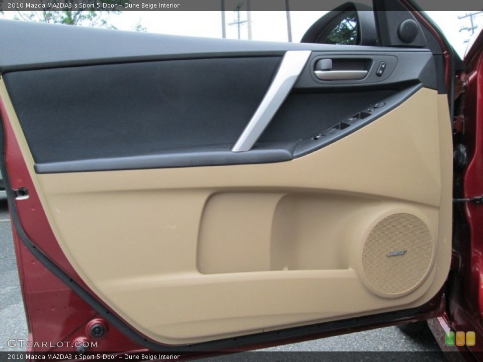 Dune Beige Interior Door Panel for the 2010 Mazda MAZDA3 s Sport 5 Door #81257581