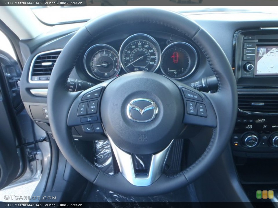 Black Interior Steering Wheel for the 2014 Mazda MAZDA6 Touring #81257791