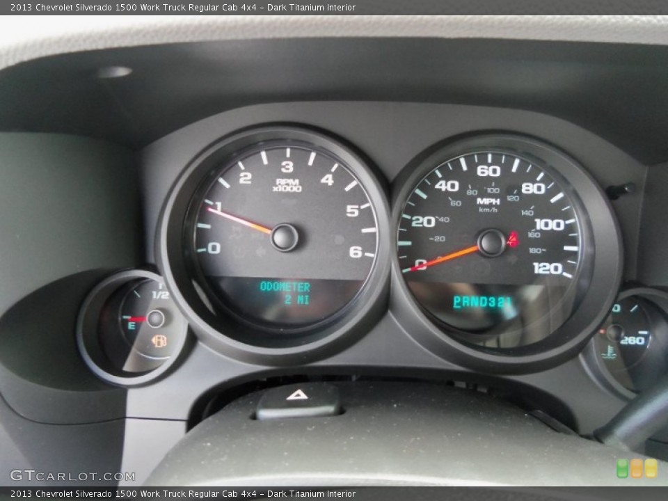 Dark Titanium Interior Gauges for the 2013 Chevrolet Silverado 1500 Work Truck Regular Cab 4x4 #81257960