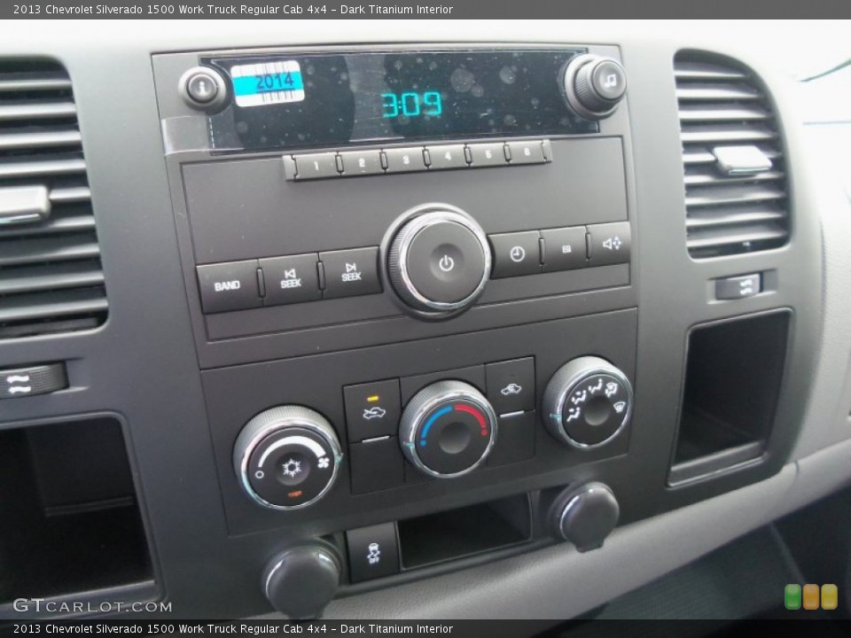 Dark Titanium Interior Controls for the 2013 Chevrolet Silverado 1500 Work Truck Regular Cab 4x4 #81258001
