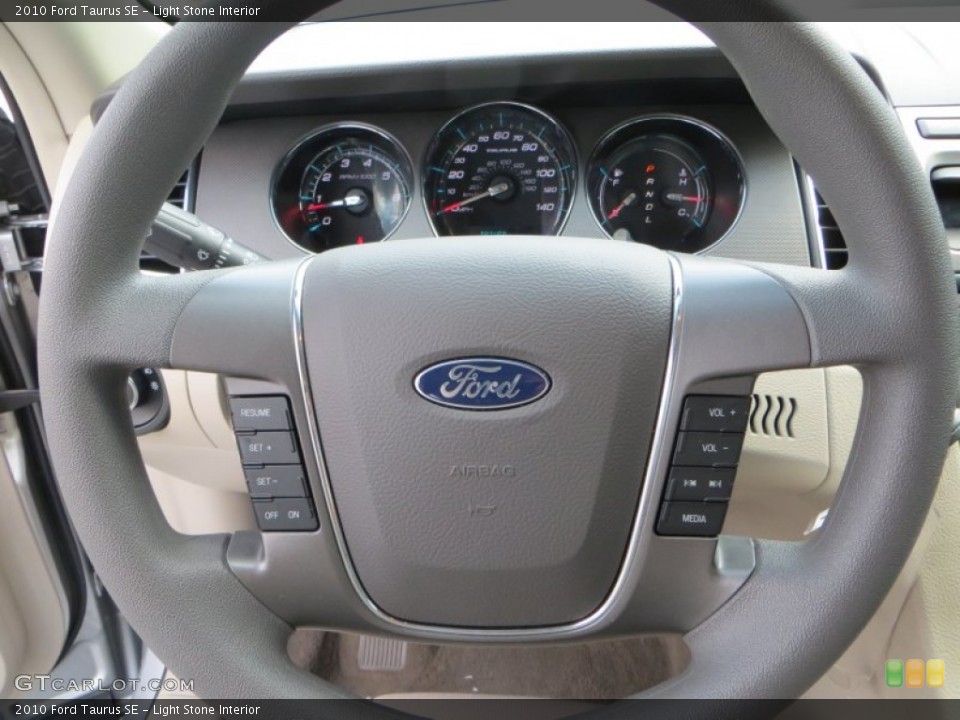 Light Stone Interior Steering Wheel for the 2010 Ford Taurus SE #81258775