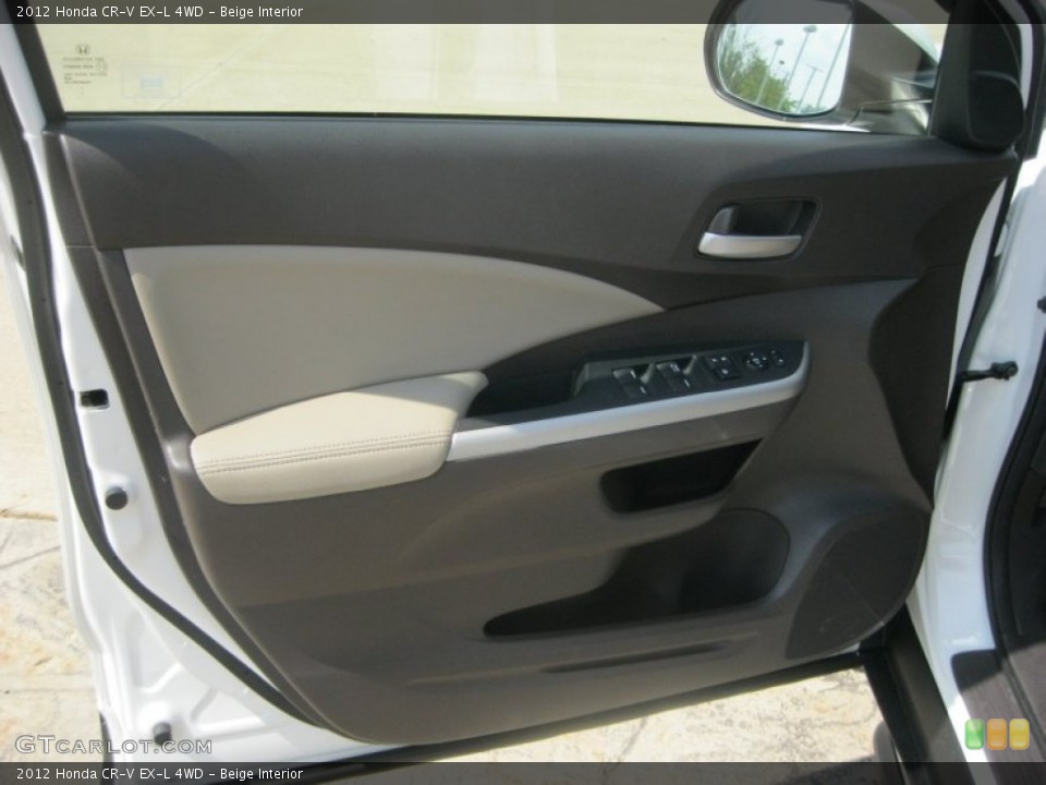 Beige Interior Door Panel for the 2012 Honda CR-V EX-L 4WD #81261001