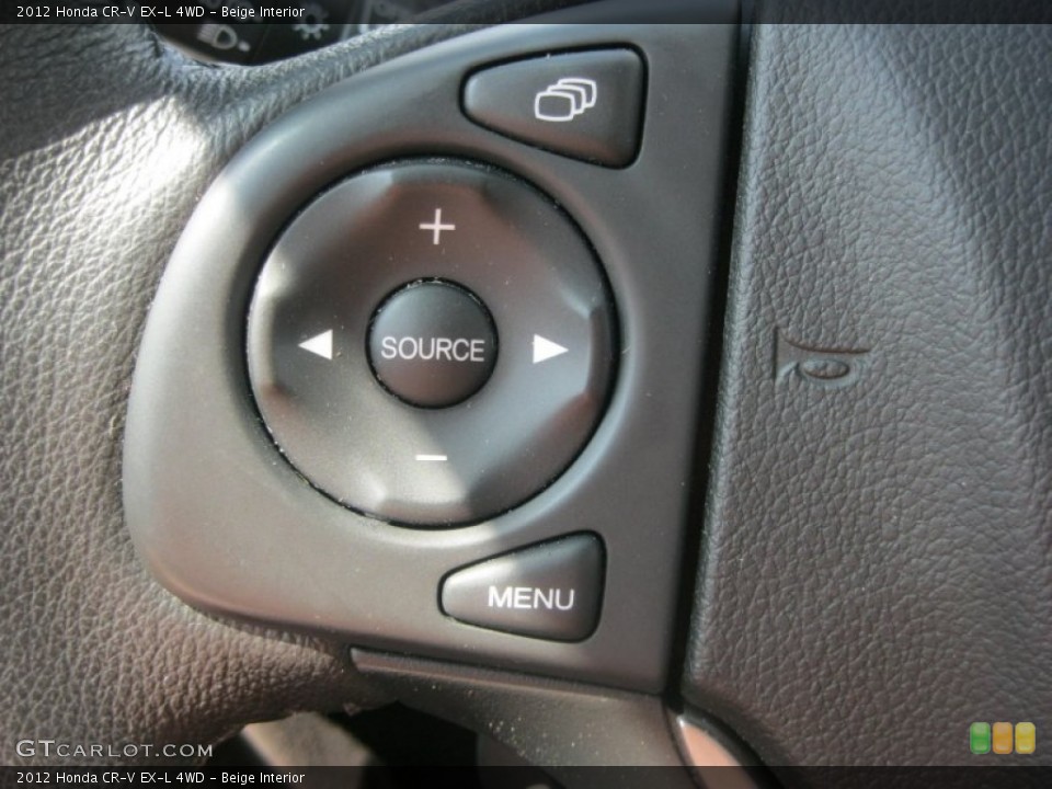 Beige Interior Controls for the 2012 Honda CR-V EX-L 4WD #81261158