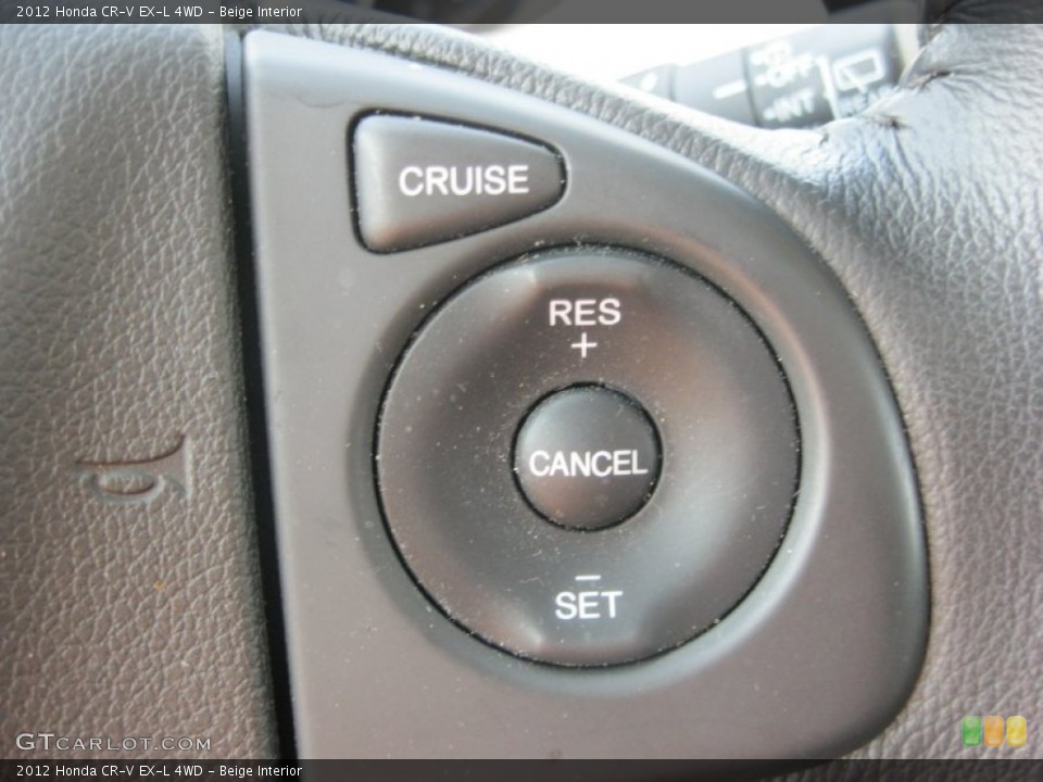 Beige Interior Controls for the 2012 Honda CR-V EX-L 4WD #81261178