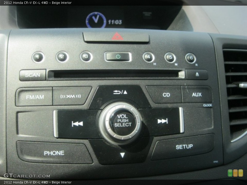 Beige Interior Controls for the 2012 Honda CR-V EX-L 4WD #81261227