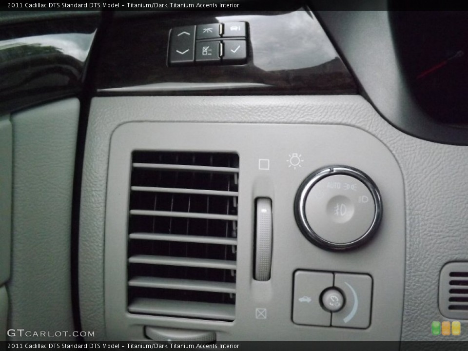 Titanium/Dark Titanium Accents Interior Controls for the 2011 Cadillac DTS  #81261399