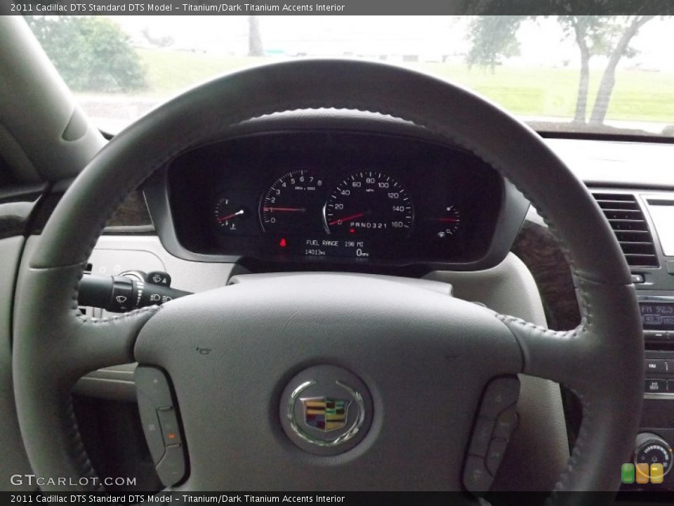 Titanium/Dark Titanium Accents Interior Steering Wheel for the 2011 Cadillac DTS  #81261522