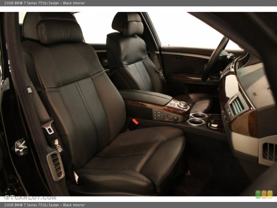 Black Interior Photo for the 2008 BMW 7 Series 750Li Sedan #81262183