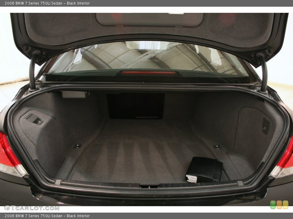 Black Interior Trunk for the 2008 BMW 7 Series 750Li Sedan #81262339