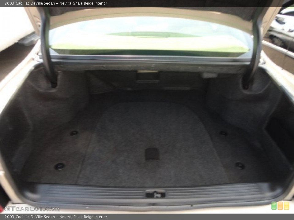 Neutral Shale Beige Interior Trunk for the 2003 Cadillac DeVille Sedan #81264586