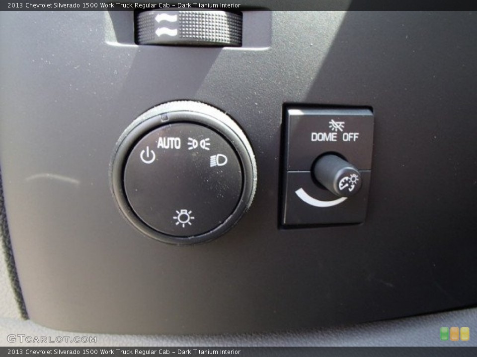 Dark Titanium Interior Controls for the 2013 Chevrolet Silverado 1500 Work Truck Regular Cab #81264874