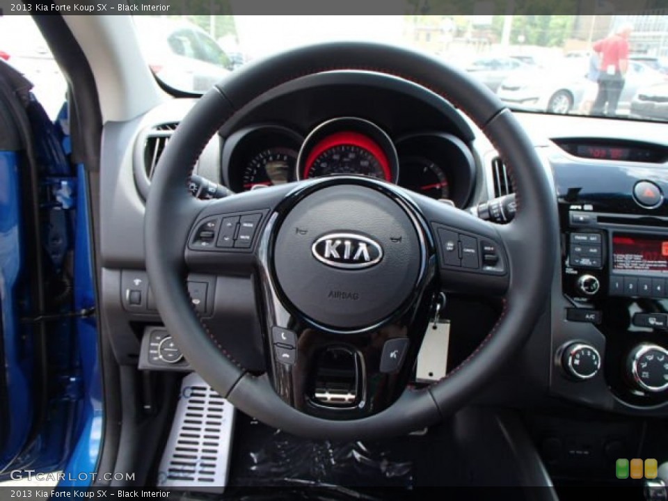 Black Interior Steering Wheel for the 2013 Kia Forte Koup SX #81265301