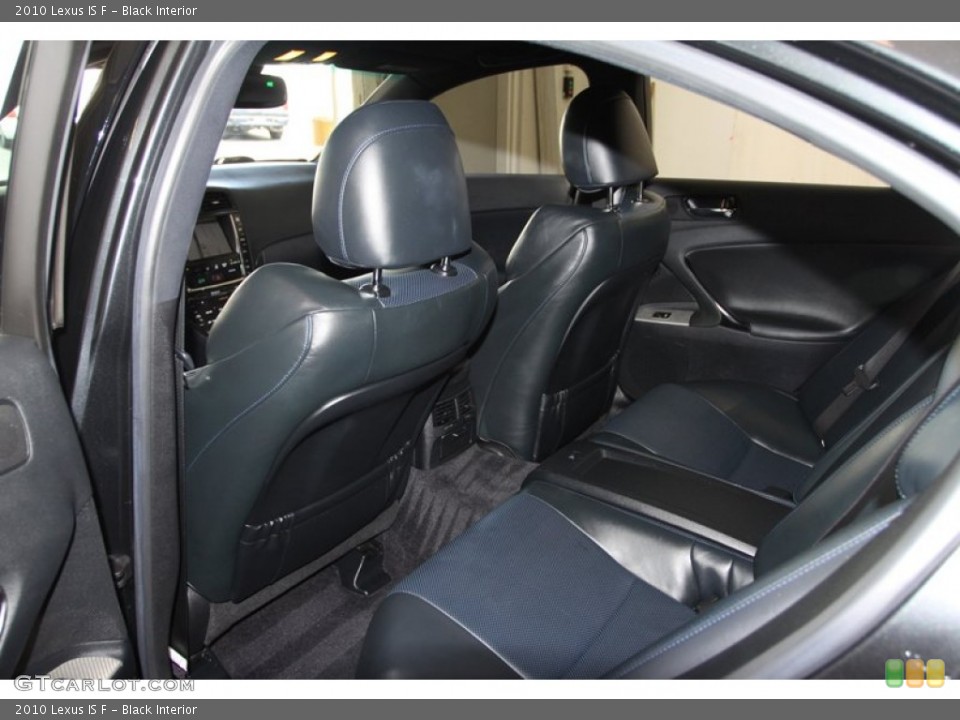 Black Interior Rear Seat for the 2010 Lexus IS F #81265552