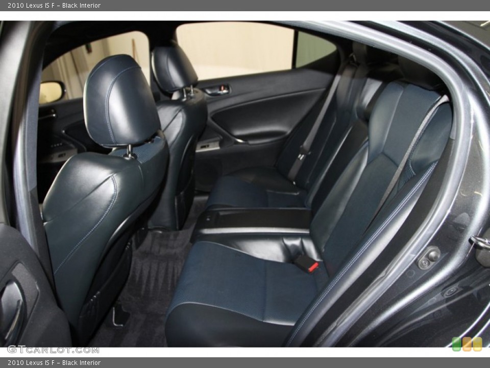 Black Interior Rear Seat for the 2010 Lexus IS F #81265573