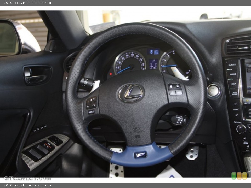 Black Interior Steering Wheel for the 2010 Lexus IS F #81265609